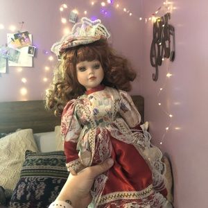 victorian style porcelain doll